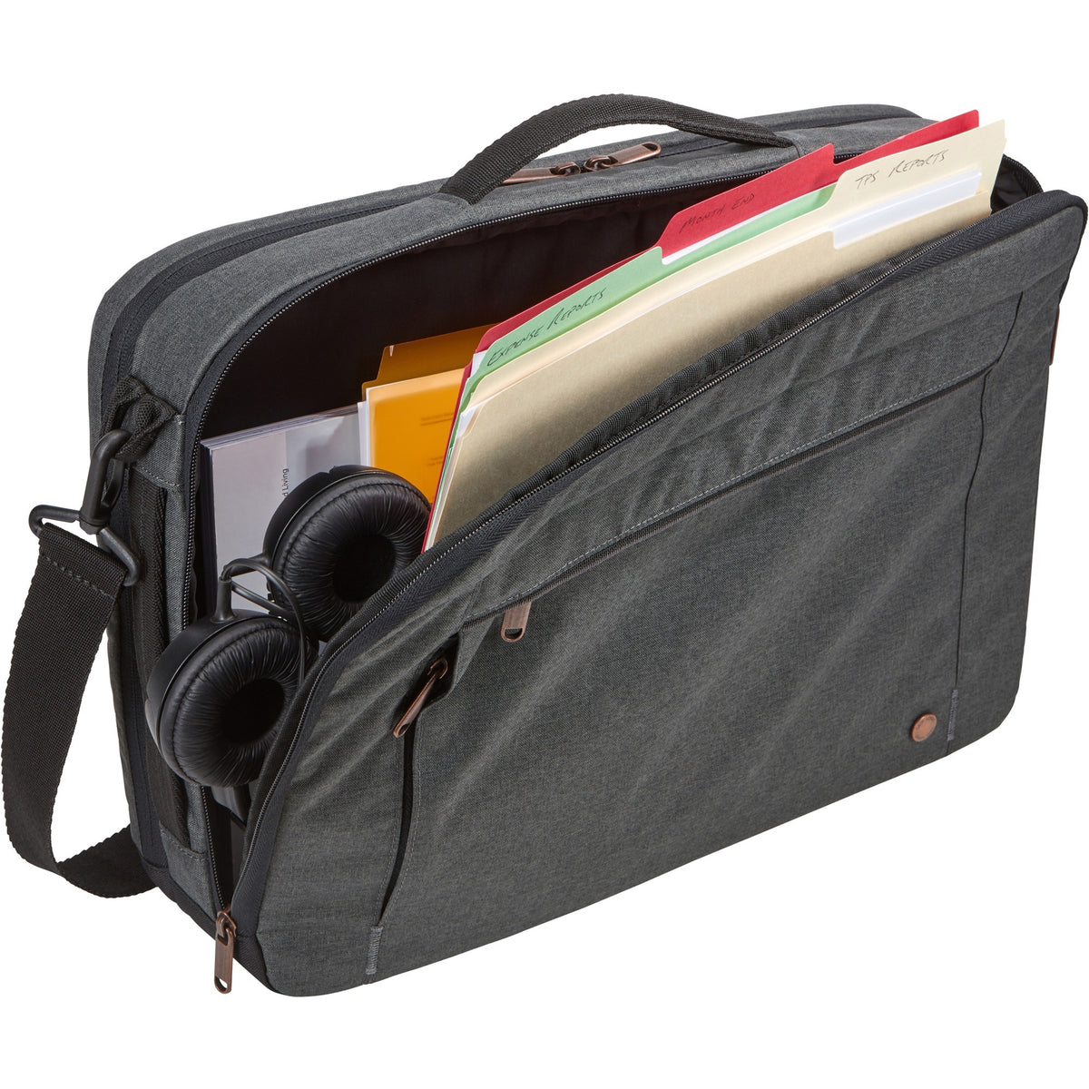 Case Logic era 15.6 hybrydowa teczka eracv-116-obsidian torba na laptopa (ciemnoszara)