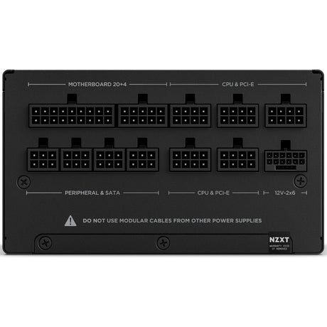Modułowy zasilacz Nzxt c1000 atx 3.1 o mocy 1000 W (czarny, 1x 12v-2x6, 3x pcie)