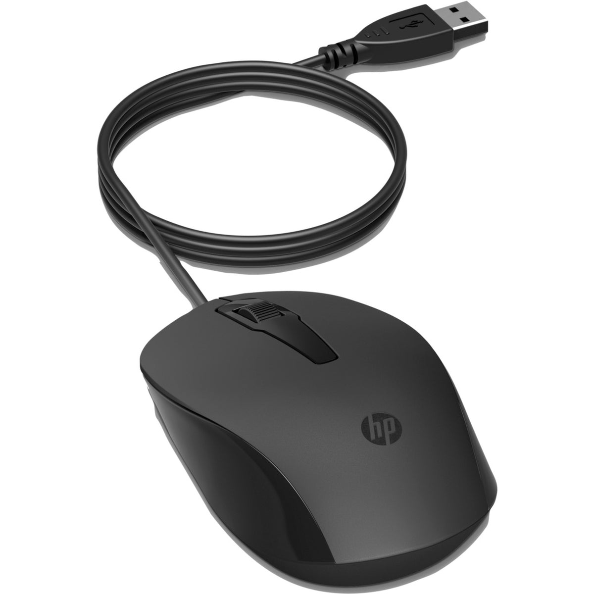Mysz HP 150 z kablem (czarna, 1600 dpi)