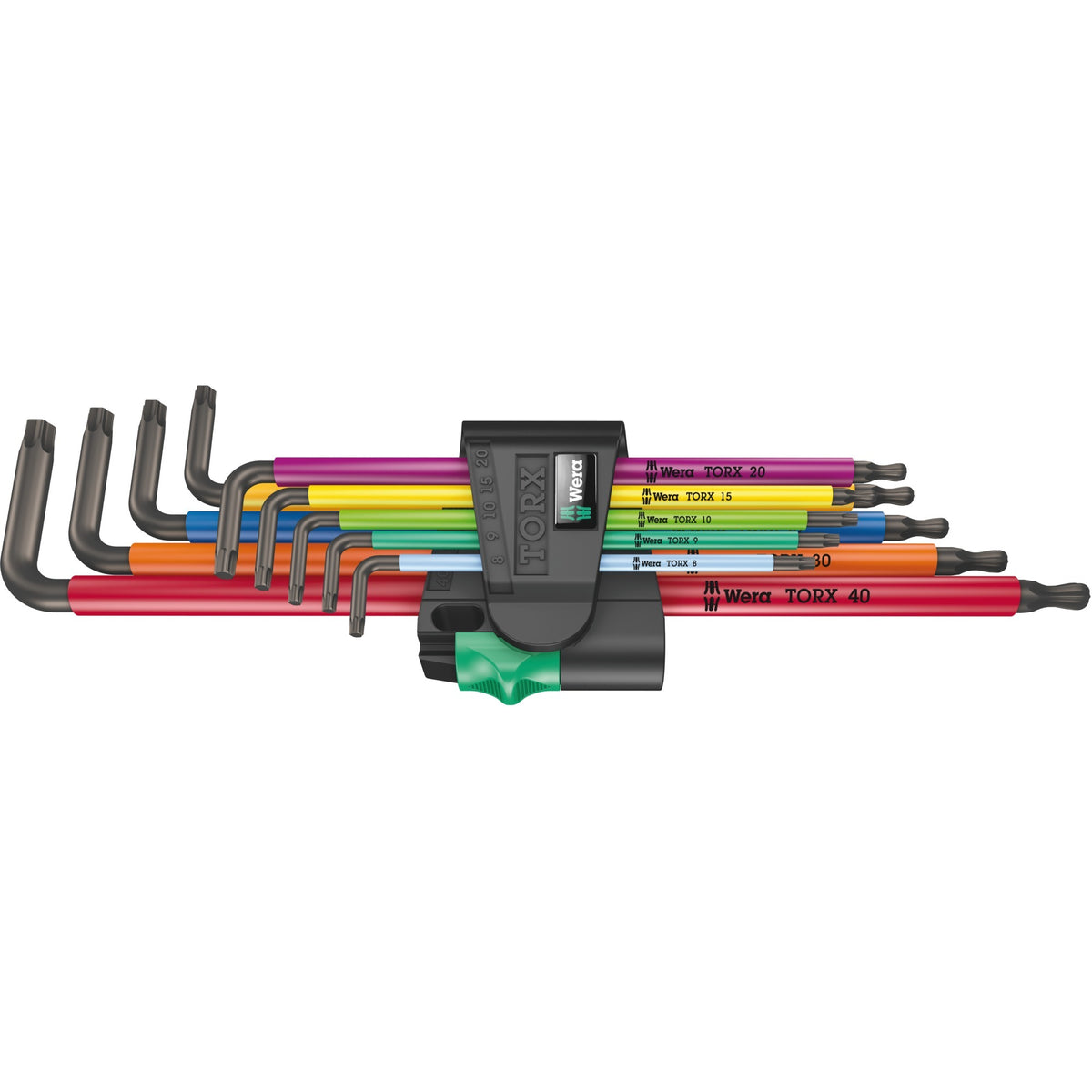 Zestaw kluczy sześciokątnych Wera torx 967 9 tx xl wielokolorowy 1 (9 szt., torx t8 do t40)