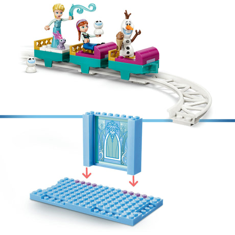 LEGO Disney Princess 43281 Lodowy zamek Elsy i przejażdżka po śniegu