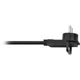Gniazdo Brennerstuhl Comfort-line Plus z płaską wtyczką 4x czarne 2m h05vv-f 3g1,5 - 1153100100