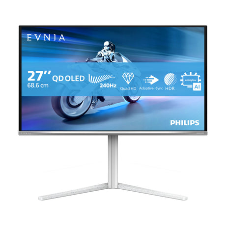 Monitor do gier Philips Evnia 6000 27m2n6501l 00 26,5 (biały, 2x HDMI, Display Port, 2x USB-A, USB-B, 240 Hz)