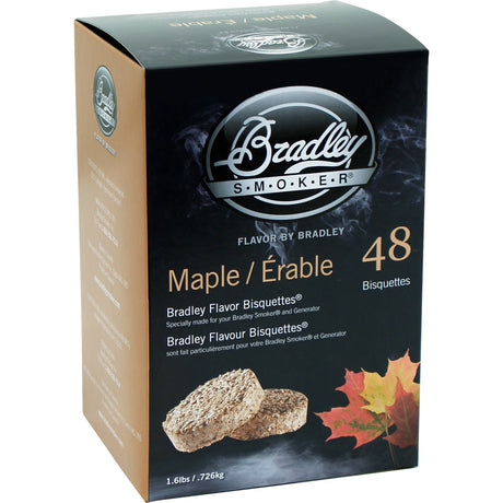 Brykiety z drewna klonowego Bradley drewno wędzone (48 sztuk)