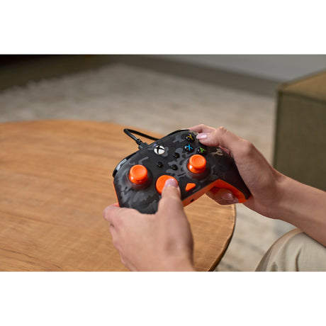 Kontroler przewodowy Turtle Beach Rematch Core (czarny pomarańczowy, Xbox Series X|S, Xbox One, PC)