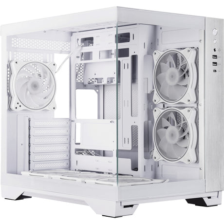Obudowa Chieftec Visio Midi Tower (biała | 2x USB-A | 1x USB-C | RGB | szkło hartowane)