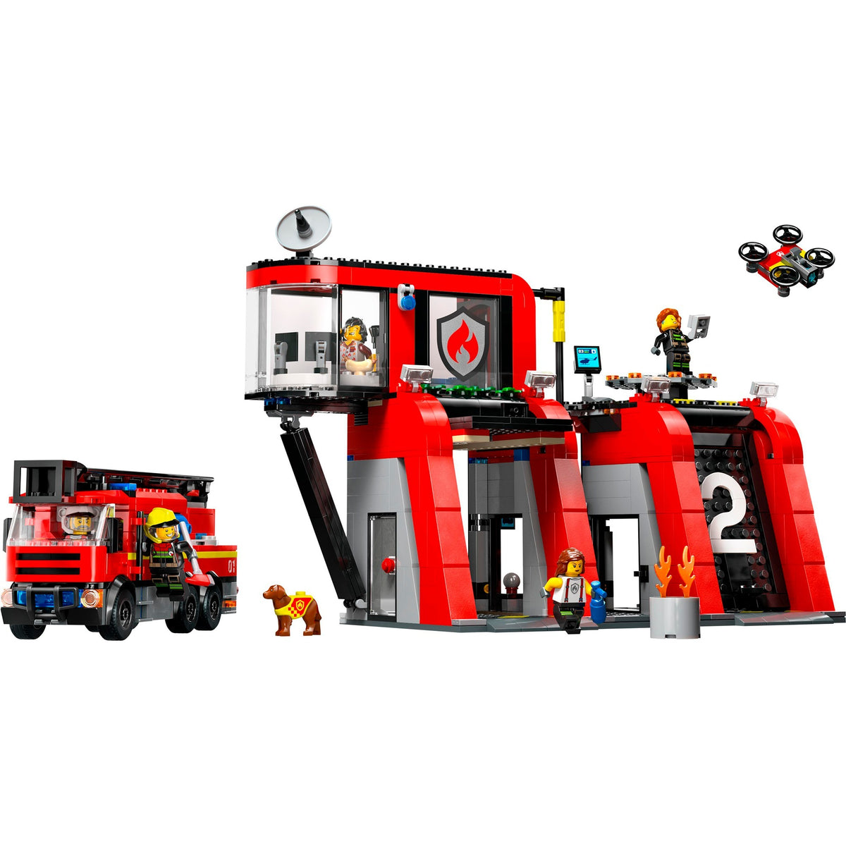 Lego City Remiza strażacka i wóz strażacki - 60414
