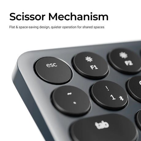 Klawiatura Keychron b3 pro-k8 (biała, układ amerykański (qwerty), przełączniki nożycowe, 75%, nasadki klawiszy abs, 2,4 GHz | bluetooth | usb)