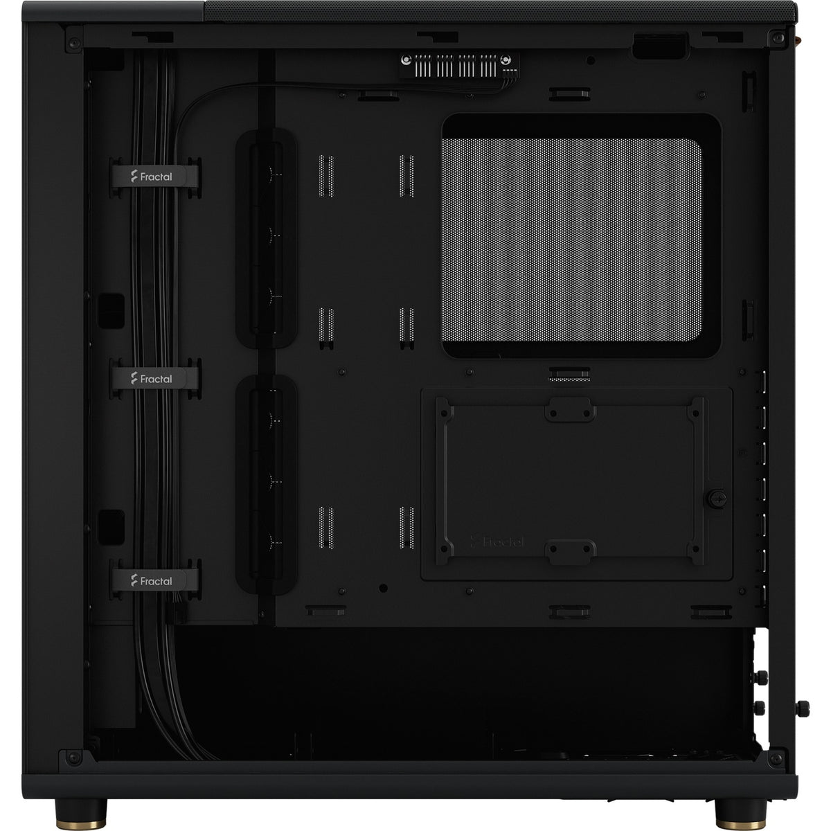Obudowa North Midi Tower o konstrukcji fraktalnej (kolor czarnego drewna | 2x USB-A | 1x USB-C)