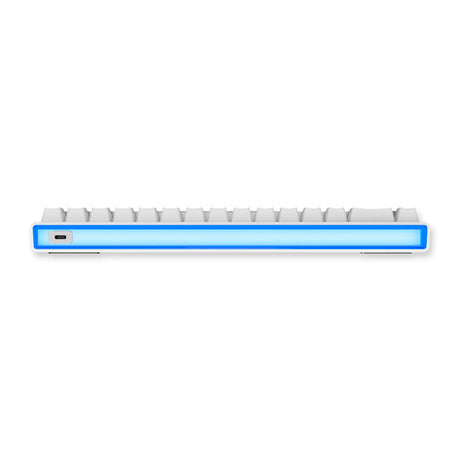 Klawiatura do gier Mchose ace 68 Air Hall Effect z przełącznikiem magnetycznym (biała, układ amerykański (qwerty), mount tai gt he, 65%, rgb, hot swap, nasadki klawiszy pbt, USB-C, czujnik efektu Halla)