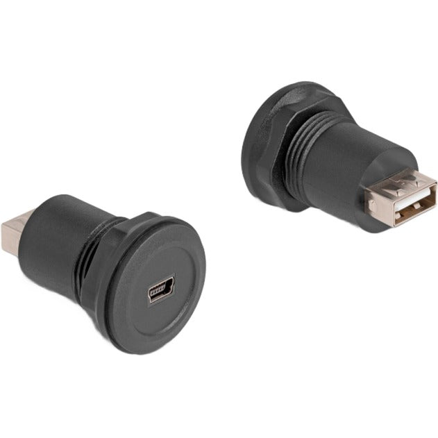 Delock Wbudowany adapter wtyczki USB 2.0 typu mini-B na USB 2.0 typu A (czarny, 66742)