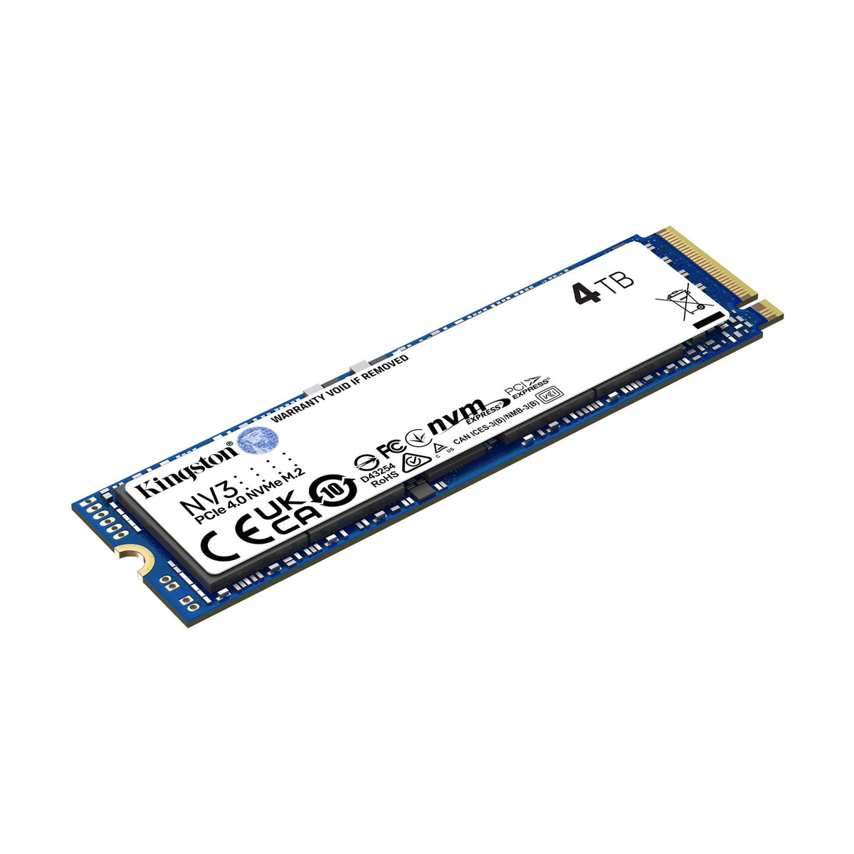 Kingston nv3 4 TB SSD (snv3s 2000g, pcie 4.0 x4, nvme, m.2 2280)