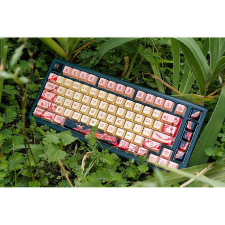 Mechaniczna klawiatura do gier Ducky Year of the Snake 2025 z limitowanej edycji rgb (czarna, układ amerykański (qwerty), wiśniowy mx2a brązowy, 75%, rgb, nasadki klawiszy pbt barwnikowe, hot-swap)