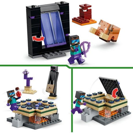 Lego Minecraft 21584 Podróż do Netheru i portalu końcowego