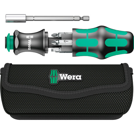 Wera kraftform kompakt 28 z walizką na klucz nasadowy (czarno-zielony, 6 szt.)