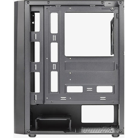 Obudowa midi tower Aerocool delta g-bk-v1 (czarna | 3x usb-a | rgb | szkło hartowane)