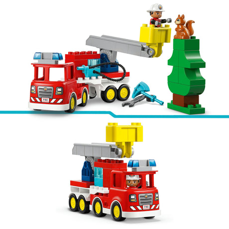 Lego Duplo Town 10473 wóz strażacki z wężem i strażakiem