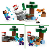 Zestaw LEGO Minecraft Przygoda Steve'a w Tajdze dla dzieci - 21583
