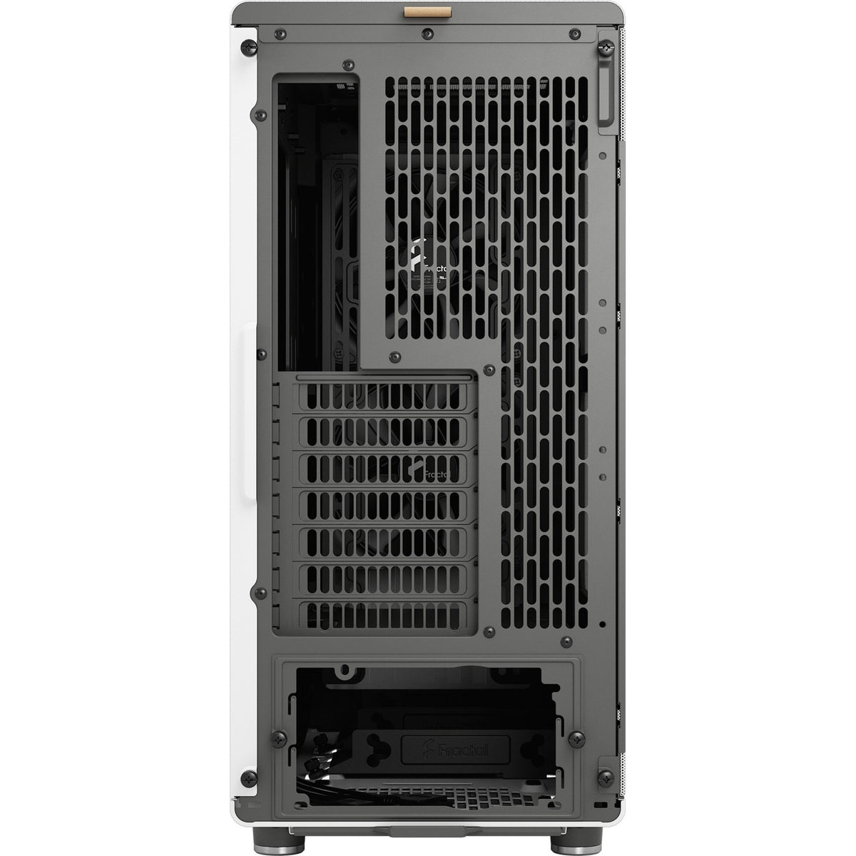 Obudowa North Midi Tower o konstrukcji fraktalnej (biały kolor drewna | 2x USB-A | 1x USB-C)
