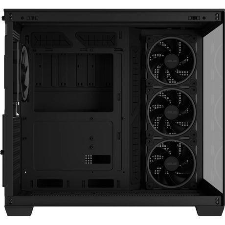 Obudowa midi tower Asus a32 plus (czarna | 2x USB-A | 1x USB-C | RGB | szkło hartowane)