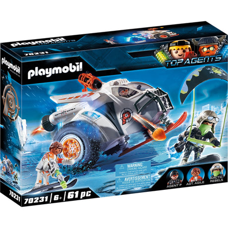 Playmobil najlepsi agenci - zabawki do budowania skuterów śnieżnych zespołu szpiegowskiego (70231)