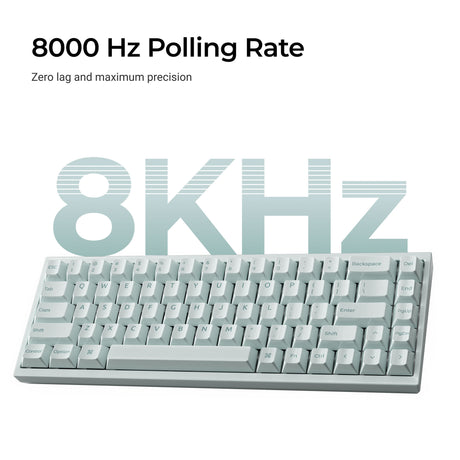Keychron q16 on 8k klawiatura z przełącznikiem magnetycznym (jasnozielony, układ amerykański (qwerty), ultraszybki lime, 65%, rgb, hot swap, 8k)