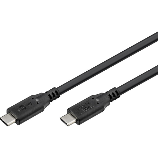 Kabel Goobay USB-C 4.0 > USB-C (czarny, 1,5 m)