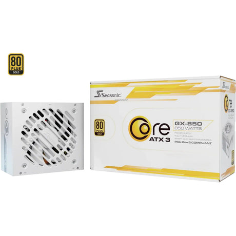 Seasonic core gx-850-v2-biały modułowy zasilacz 850 W (biały, 1x 12v-2x6, 2x pcie)