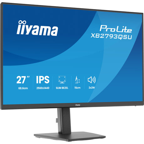 Monitor Iiyama prolite xb2793qsu-b1 27 (czarny (matowy), HDMI, Display Port, USB, audio)