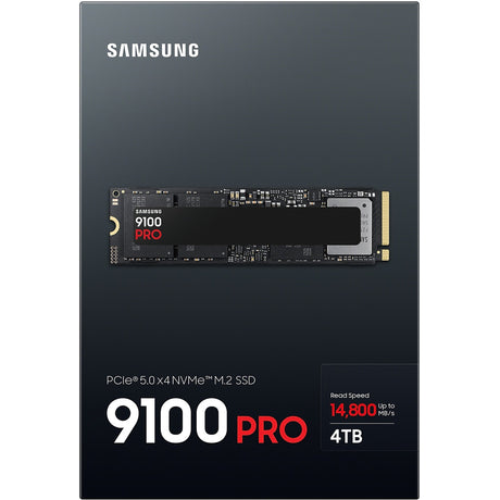 Samsung mz-vap4t0bw 9100 pro pcie® 5.0 nvme™ m.2 SSD — 4 TB, 4 TB, M.2, 14800 MB s