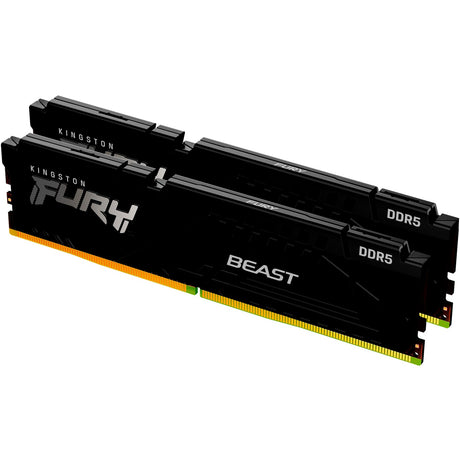Kingston Fury Beast 16 GB DDR5-6000 (2x 8 GB) RAM (czarny, KF560C30bbek2-16, XMP 3.0, Expo 1.1)