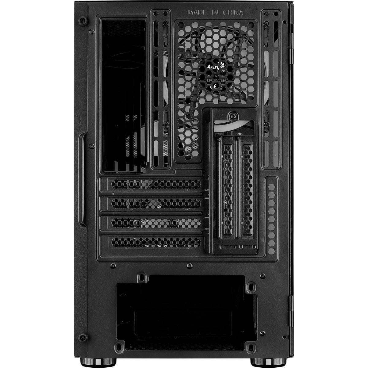 Obudowa mini tower Aerocool atomic v2 (czarna | 2x USB-A | okienko)