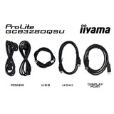 Iiyama G-Master Red Eagle GCB3280QSU-B2 31,5 zakrzywiony monitor do gier (czarny, 2x HDMI, Display Port, 2x USB-A, USB-B, 180 Hz)