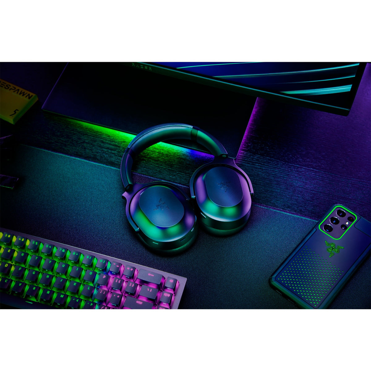 Nauszny zestaw słuchawkowy do gier Razer Barracuda Pro (czarny, klucz USB, Bluetooth)