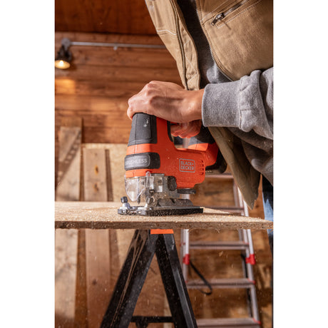 Wyrzynarka Black+decker blcjs78n-xj 18 V (czarno-pomarańczowa, akumulator i ładowarka nie wchodzą w skład zestawu)