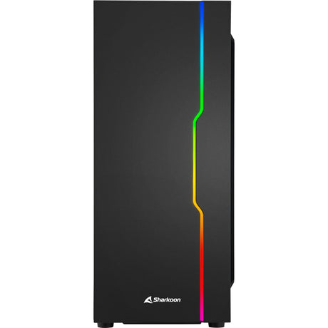 Obudowa midi tower Sharkoon rgb slider (czarna | 3x usb-a | rgb | szkło hartowane)