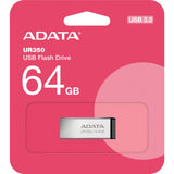 Pendrive Adata ur350 64 GB (nikiel czarny, USB-A 3.2 gen 1 (5 GBit s))