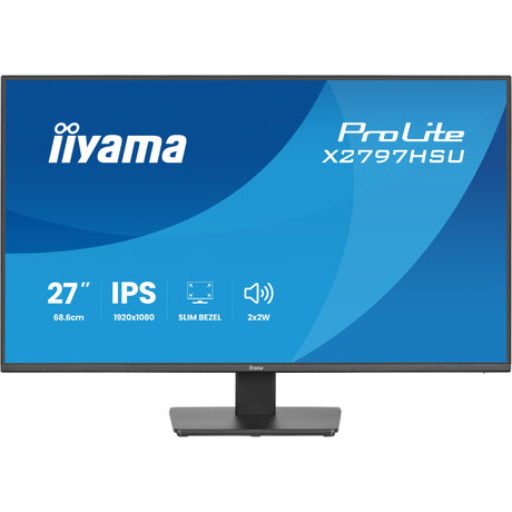 Monitor Iiyama prolite x2797hsu-b1 27 (czarny, 120 Hz, HDMI, Display Port, USB-C, audio)