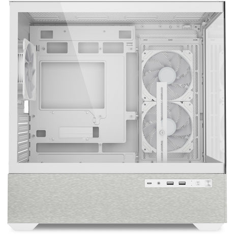 Obudowa mini tower Sharkoon mk7 argb (biała | 2x USB-A | 1x USB-C | RGB | szkło hartowane)