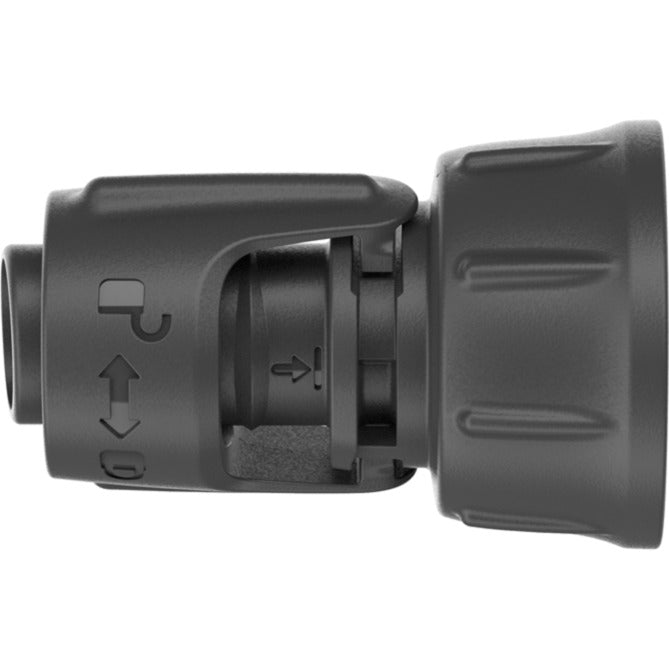 Króciec przyłączeniowy do kranu z systemem mikrokroplowym Gardena 13 mm (1 2 ) – 3 4 króciec gwintowany (ciemnoszary)