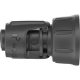 Króciec przyłączeniowy do kranu z systemem mikrokroplowym Gardena 13 mm (1 2 ) – 3 4 króciec gwintowany (ciemnoszary)