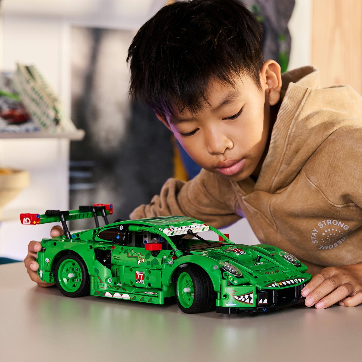 Lego technic 42224 porsche 911 gt3 r rexy ao samochód wyścigowy