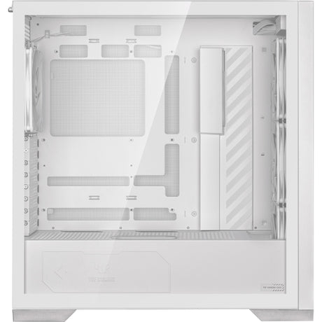 Obudowa midi tower Asus tuf gaming gt302 argb (biała | 2x usb-a | 1x usb-c | rgb | szkło hartowane)