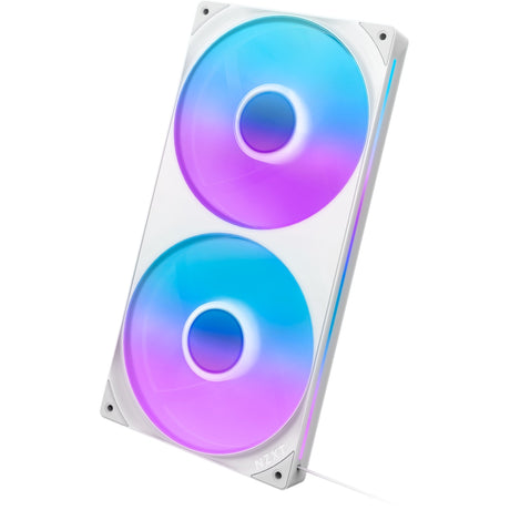 Wentylatory rdzeniowe Nzxt f280 rgb (białe, 2 sztuki, 280 x 140 x 26 mm)