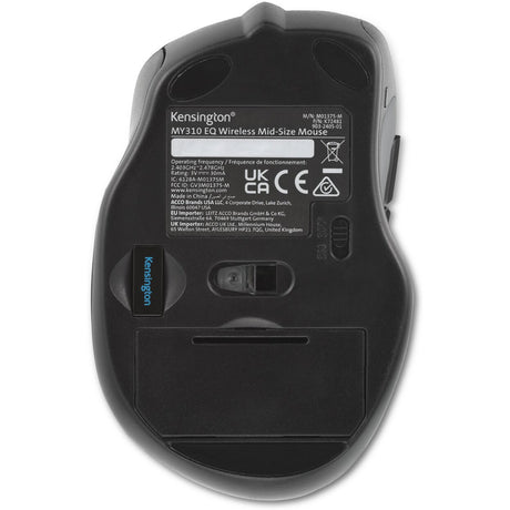 Mysz Kensington my310 eq (czarna, 800 - 1600 dpi, 2,4 GHz)