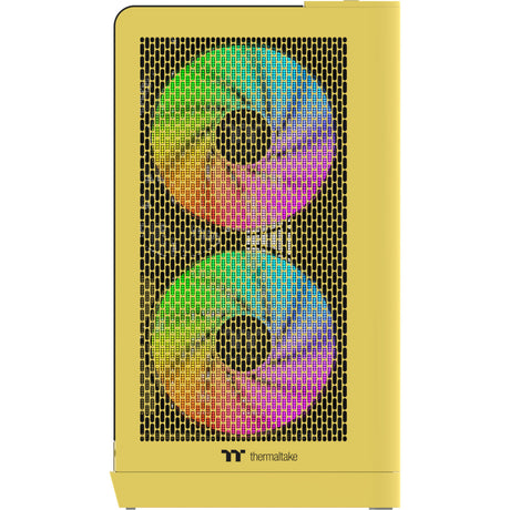 Obudowa midi tower Thermaltake View 390 Air Butter Caramel (żółta | 2x USB-A | 1x USB-C | szkło hartowane)