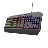 Klawiatura do gier Trust GXT 836 EVOCX RGB (czarna, układ US (QWERTY), membrana, 100%, RGB)