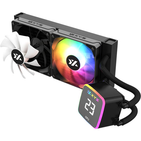 Chłodzenie wodne Xyz pc gear aquapulse aio 240 (czarny, argb, pwm)