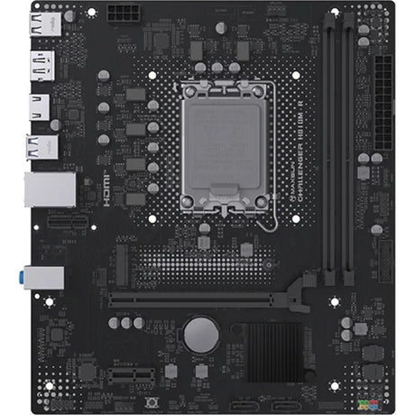 Płyta główna Maxsun MS-Challenger H810M-R z gniazdem 1851 (czarna, GB-LAN, dźwięk, µATX)