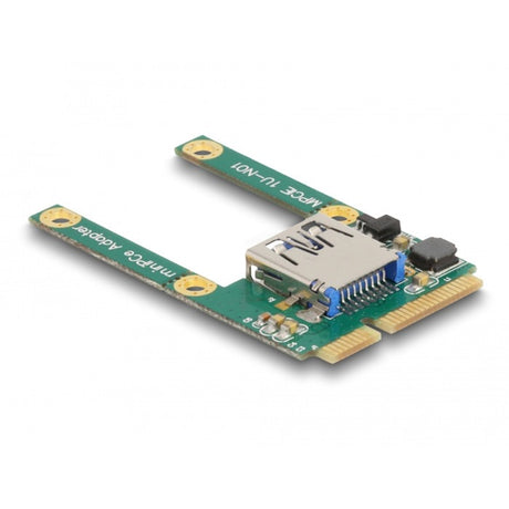 Delock mini pcie io 1 x USB 2.0 typu żeński, pełnowymiarowy, półwymiarowy kontroler